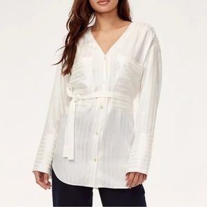 Aritzia, Zelle shirt, belted , Blouse Silk